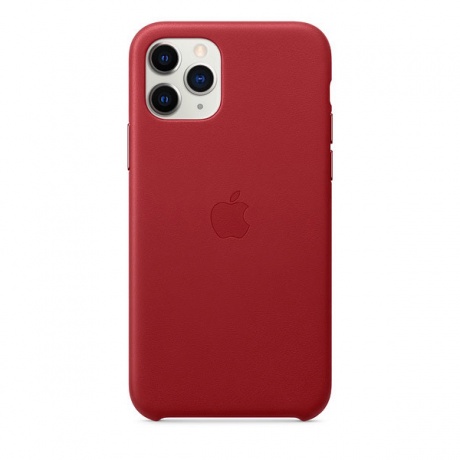 Чехол Apple iPhone 11 Pro Leather Case - RED (MWYF2ZM/A) - фото 5