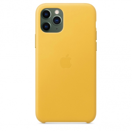 Чехол Apple iPhone 11 Pro Leather Case - Meyer Lemon (MWYA2ZM/A) - фото 3