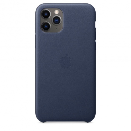 Чехол Apple iPhone 11 Pro Leather Case - Midnight Blue (MWYG2ZM/A) - фото 6