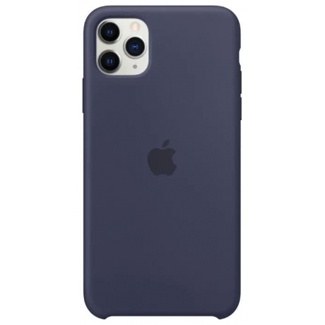 Чехол Apple iPhone 11 Pro Max Silicone Case - Midnight Blue (MWYW2ZM/A) - фото 2