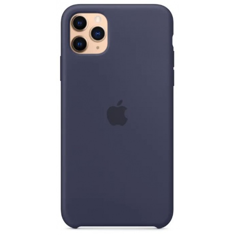 Чехол Apple iPhone 11 Pro Max Silicone Case - Midnight Blue (MWYW2ZM/A) - фото 7