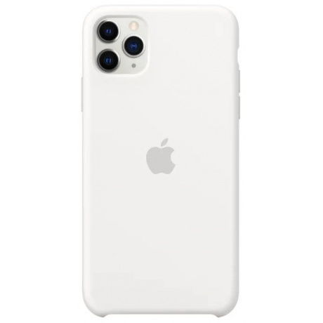 Чехол Apple iPhone 11 Pro Max Silicone Case - White (MWYX2ZM/A) - фото 2