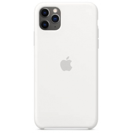 Чехол Apple iPhone 11 Pro Max Silicone Case - White (MWYX2ZM/A) - фото 5