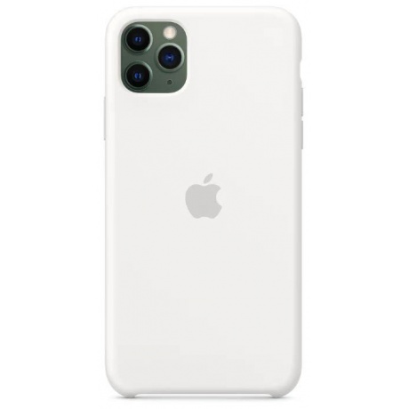 Чехол Apple iPhone 11 Pro Max Silicone Case - White (MWYX2ZM/A) - фото 6