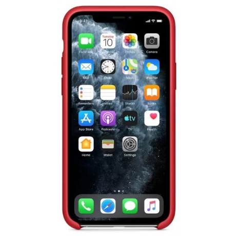 Чехол Apple iPhone 11 Pro Silicone Case - RED (MWYH2ZM/A) - фото 3