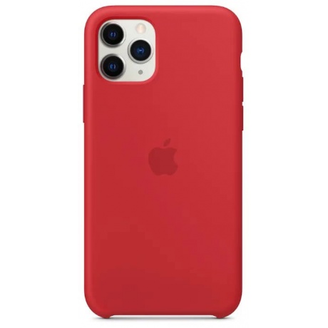 Чехол Apple iPhone 11 Pro Silicone Case - RED (MWYH2ZM/A) - фото 5