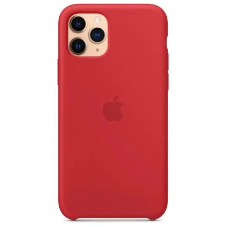 Чехол Apple iPhone 11 Pro Silicone Case - RED (MWYH2ZM/A) - фото 7