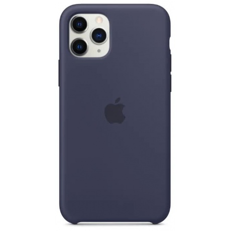 Чехол Apple iPhone 11 Pro Silicone Case - Midnight Blue (MWYJ2ZM/A) - фото 2