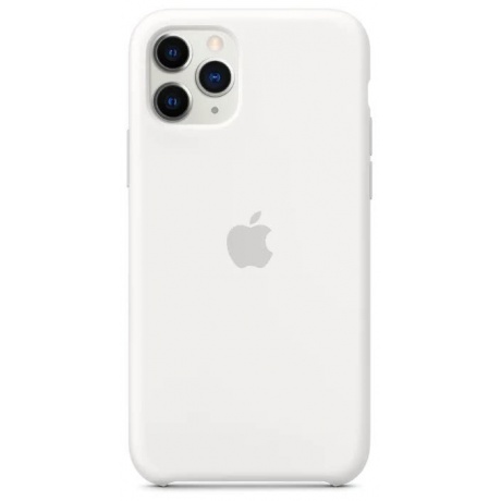 Чехол Apple iPhone 11 Pro Silicone Case - White (MWYL2ZM/A) - фото 2