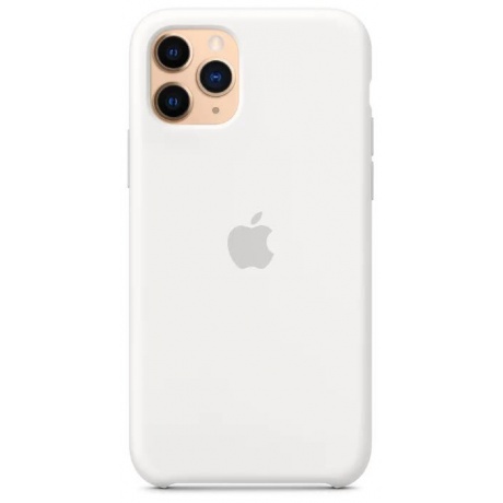 Чехол Apple iPhone 11 Pro Silicone Case - White (MWYL2ZM/A) - фото 7
