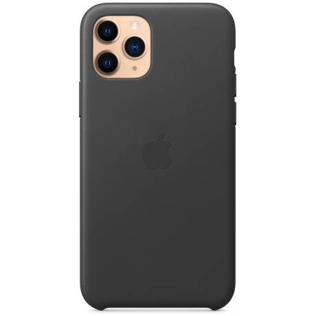 Чехол Apple для iPhone 11 Pro Leather Case черный (MWYE2ZM/A) - фото 4