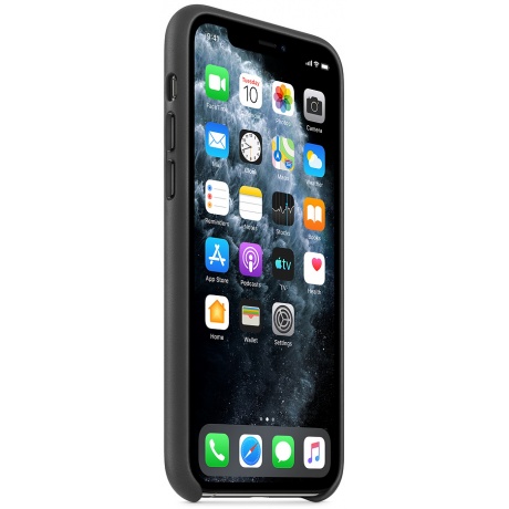 Чехол Apple для iPhone 11 Pro Leather Case черный (MWYE2ZM/A) - фото 5