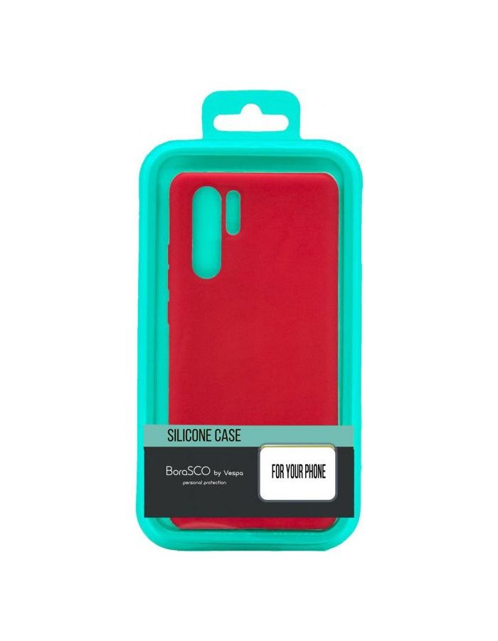 Силиконовый чехол BoraSCO для iPhone Xs Max (матовый) красный от Kotofoto