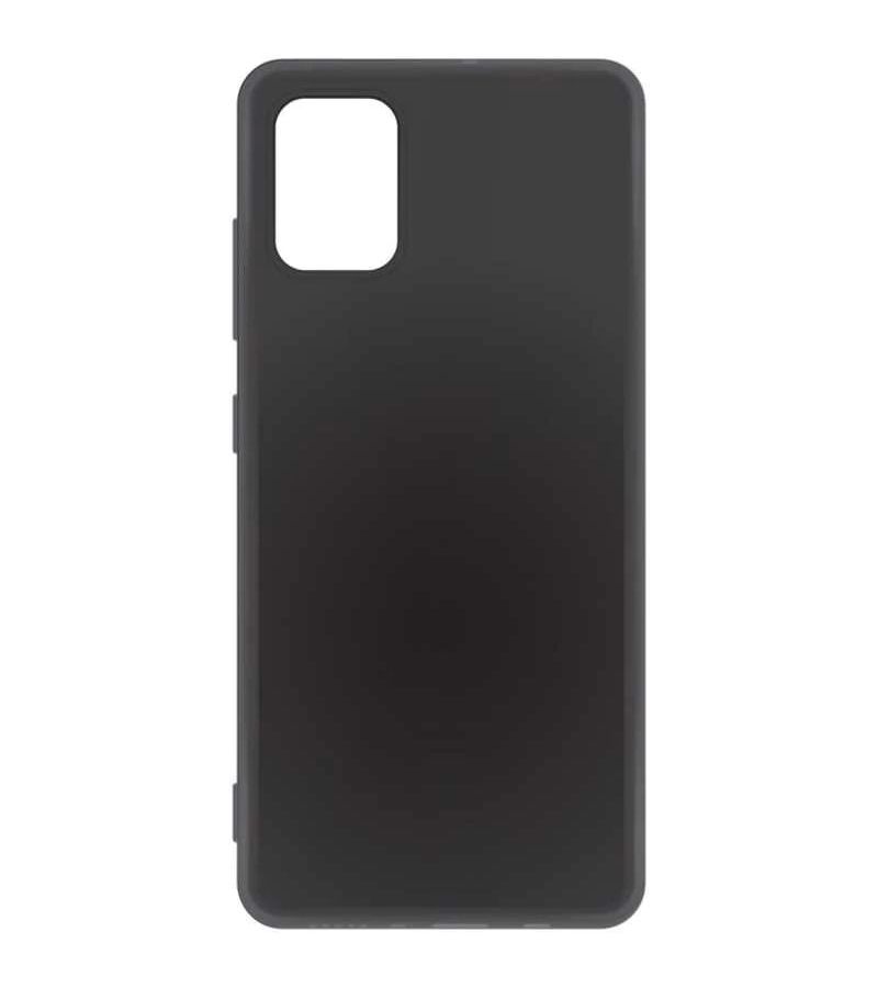 Чехол силиконовый BoraSCO для Galaxy A51 (матовый) черный силиконовый чехол borasco для honor 8с матовый черный