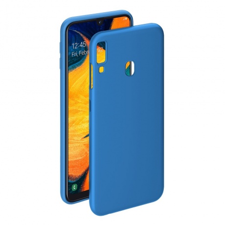 Чехол Deppa Gel Color Case для Samsung Galaxy A30 (2019) / A20 (2019) синий PET синий 87327 - фото 1