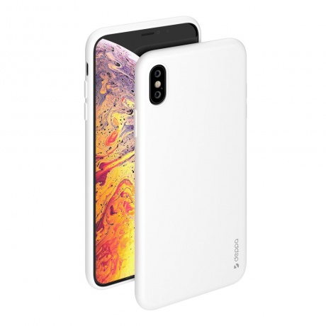 Чехол Deppa Gel Color Case для Apple iPhone XS Max белый 85356 - фото 1