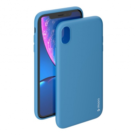 Чехол Deppa Gel Color Case для Apple iPhone XR голубой 85364 - фото 2