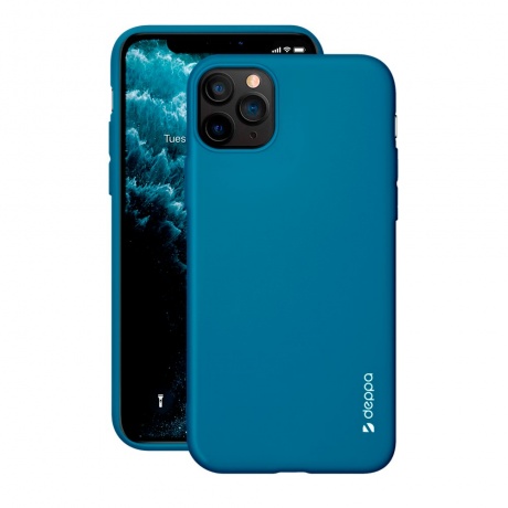Чехол Deppa Gel Color Case для Apple iPhone X/XS синий 85362 - фото 3