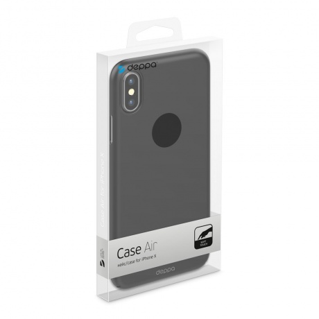 Чехол Deppa Air Case для Apple iPhone X/XS черный 83321 - фото 2