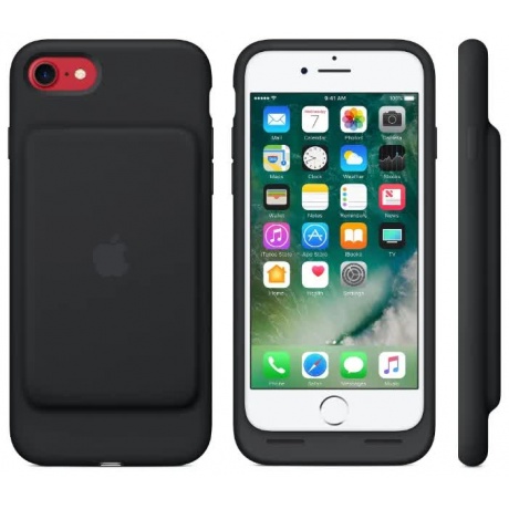 Чехол-аккумулятор Apple iPhone 7 Smart Battery Case (MN002ZM/A) Black - фото 5