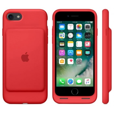 Чехол-аккумулятор Apple iPhone 7 Smart Battery Case (MN022ZM/A) Red - фото 2