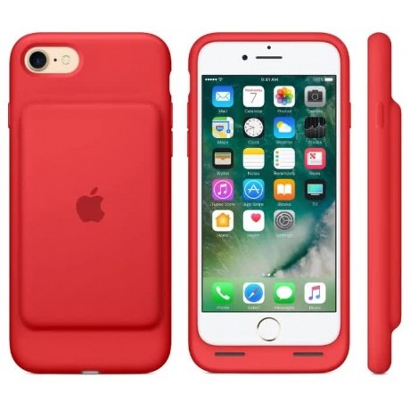 Чехол-аккумулятор Apple iPhone 7 Smart Battery Case (MN022ZM/A) Red - фото 3