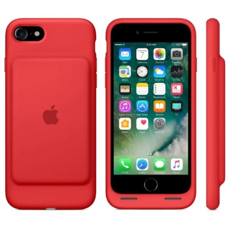 Чехол-аккумулятор Apple iPhone 7 Smart Battery Case (MN022ZM/A) Red - фото 4