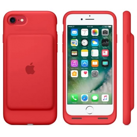 Чехол-аккумулятор Apple iPhone 7 Smart Battery Case (MN022ZM/A) Red - фото 5