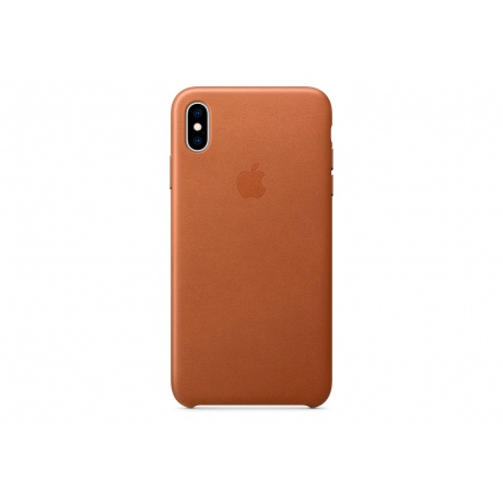 Чехол Apple iPhone XS Max Leather Case (MRWV2ZM/A) Saddle Brown - фото 1