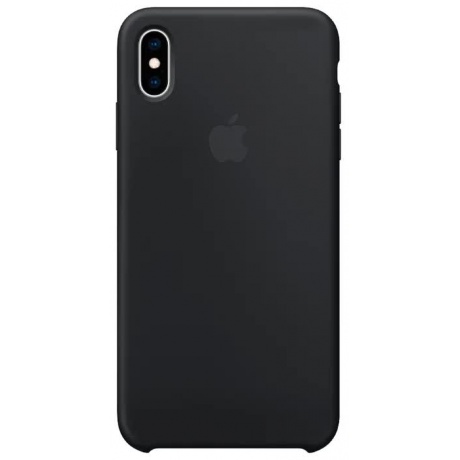 Чехол Apple iPhone XS Max Silicone Case (MRWE2ZM/A) Black - фото 1