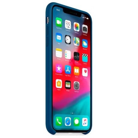 Чехол Apple iPhone XS Max Silicone Case (MTFE2ZM/A) Blue Horizon - фото 3