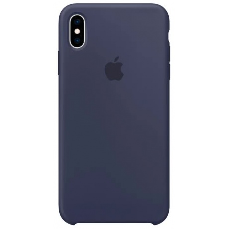 Чехол Apple iPhone XS Max Silicone Case (MRWG2ZM/A) Midnight Blue - фото 1