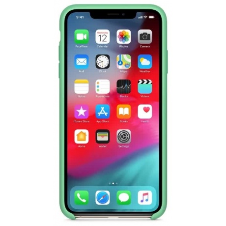Чехол Apple iPhone XS Max Silicone Case (MUJQ2ZM/A) Pacific Green - фото 2