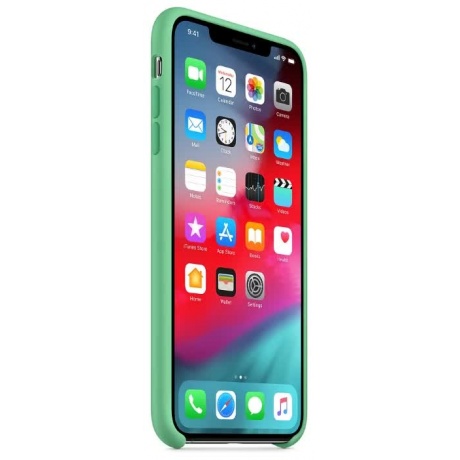 Чехол Apple iPhone XS Max Silicone Case (MUJQ2ZM/A) Pacific Green - фото 3
