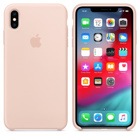 Чехол Apple iPhone XS Max Silicone Case (MTFD2ZM/A) Pink Sand - фото 1