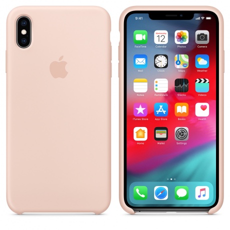 Чехол Apple iPhone XS Max Silicone Case (MTFD2ZM/A) Pink Sand - фото 3