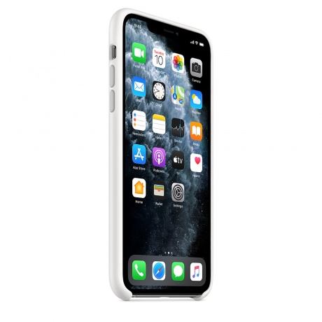 Чехол Apple iPhone XS Max Silicone Case (MRWF2ZM/A) White - фото 2