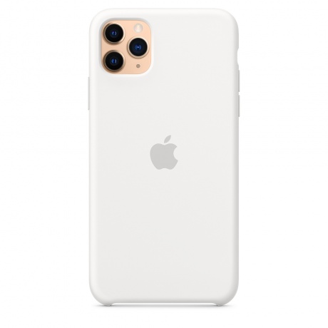 Чехол Apple iPhone XS Max Silicone Case (MRWF2ZM/A) White - фото 3