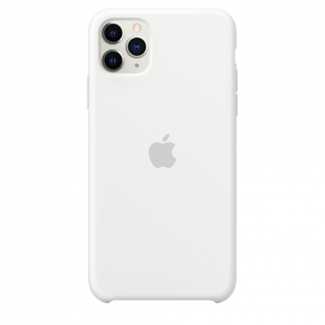 Чехол Apple iPhone XS Max Silicone Case (MRWF2ZM/A) White - фото 5