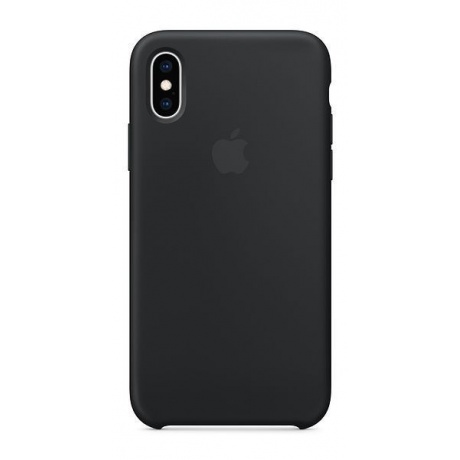 Чехол Apple iPhone XS Silicone Case (MRW72ZM/A) Black - фото 5