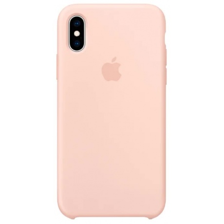 Чехол Apple iPhone XS Silicone Case (MTF82ZM/A) Pink Sand - фото 1