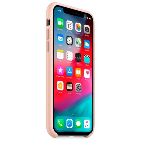 Чехол Apple iPhone XS Silicone Case (MTF82ZM/A) Pink Sand - фото 3