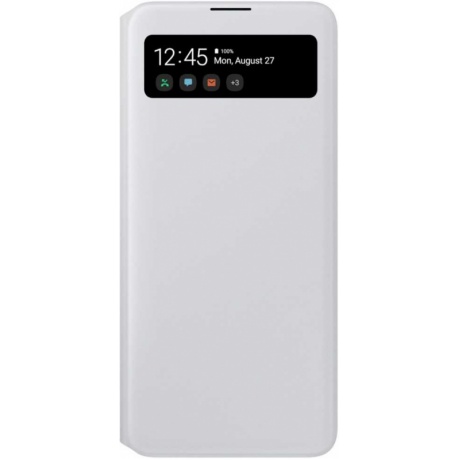 Чехол Samsung Galaxy A71 S View Wallet Cover белый (EF-EA715PWEGRU) - фото 1