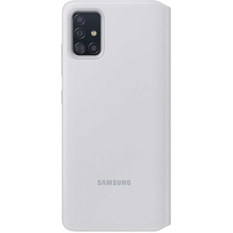 Чехол Samsung Galaxy A71 S View Wallet Cover белый (EF-EA715PWEGRU) - фото 2