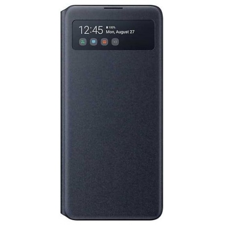 Чехол Samsung Galaxy Note 10 Lite S View Wallet Cover черный (EF-EN770PBEGRU) - фото 1