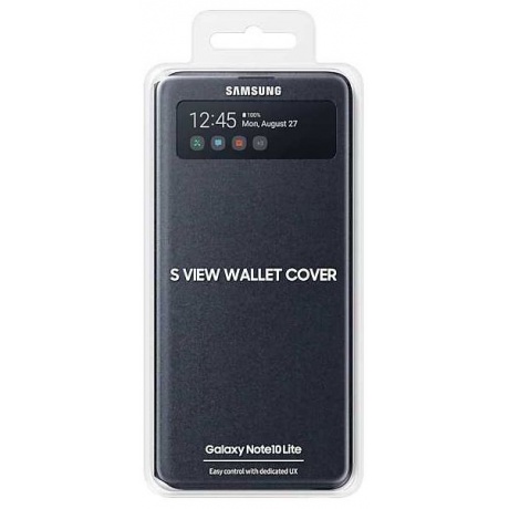 Чехол Samsung Galaxy Note 10 Lite S View Wallet Cover черный (EF-EN770PBEGRU) - фото 5
