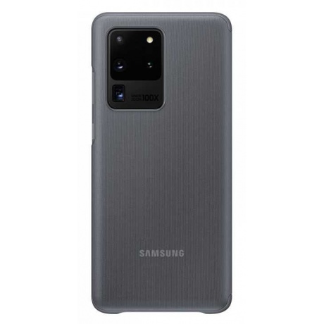 Чехол Samsung Galaxy S20 Ultra Smart Clear View Cover серый (EF-ZG988CJEGRU) - фото 2