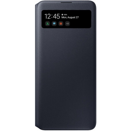 Чехол Samsung Galaxy A71 S View Wallet Cover черный (EF-EA715PBEGRU) - фото 1