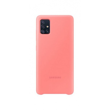 Чехол Samsung Galaxy A51 Silicone Cover розовый (EF-PA515TPEGRU) - фото 1