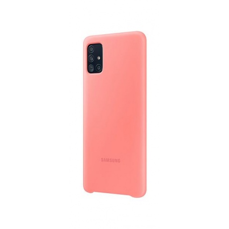 Чехол Samsung Galaxy A51 Silicone Cover розовый (EF-PA515TPEGRU) - фото 3